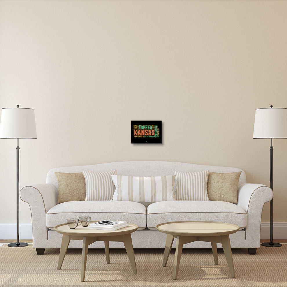 "Kansas Word Cloud 1" Fine Art Print