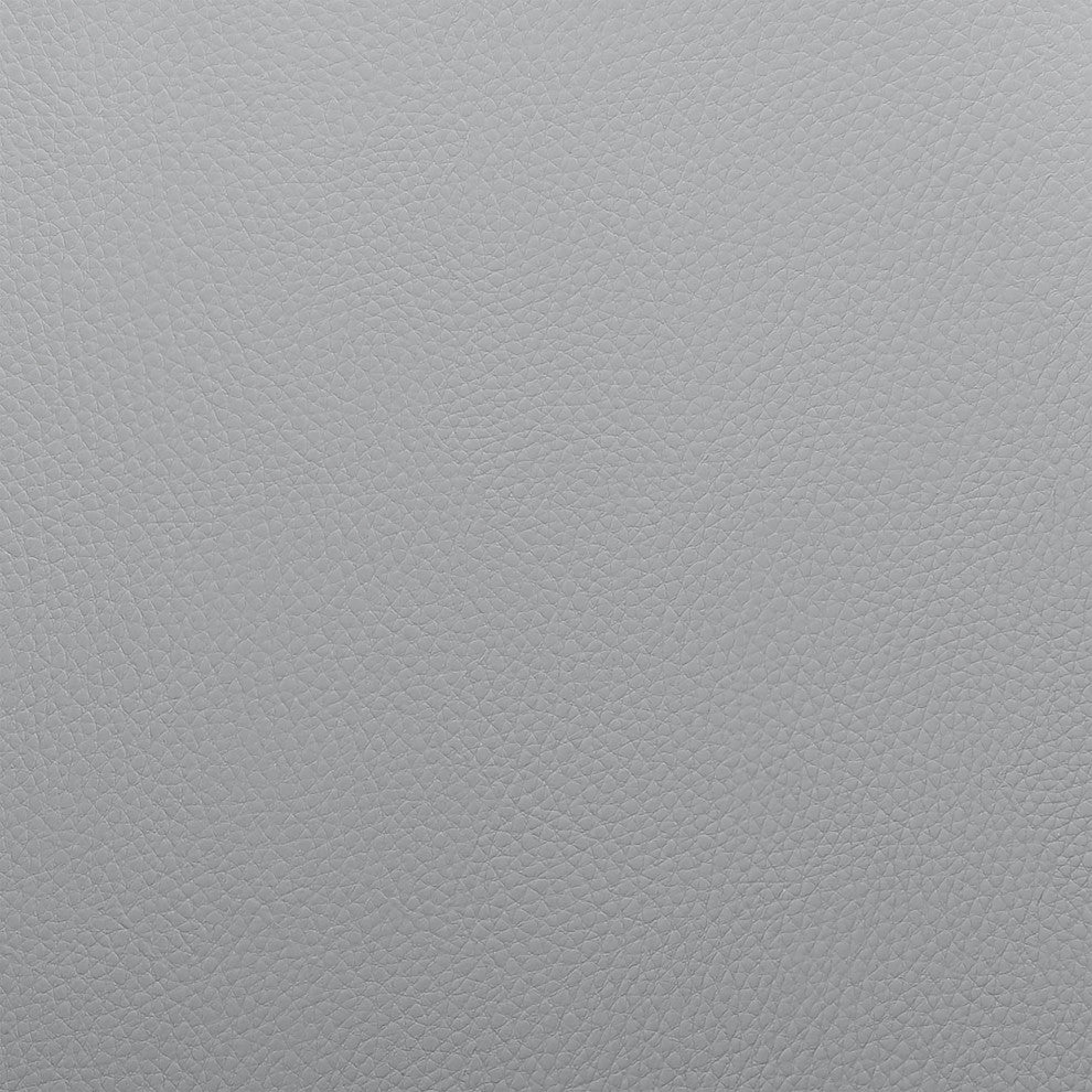 Daxton Faux Leather and Wood Bar Stool, Gray and Walnut, 30"