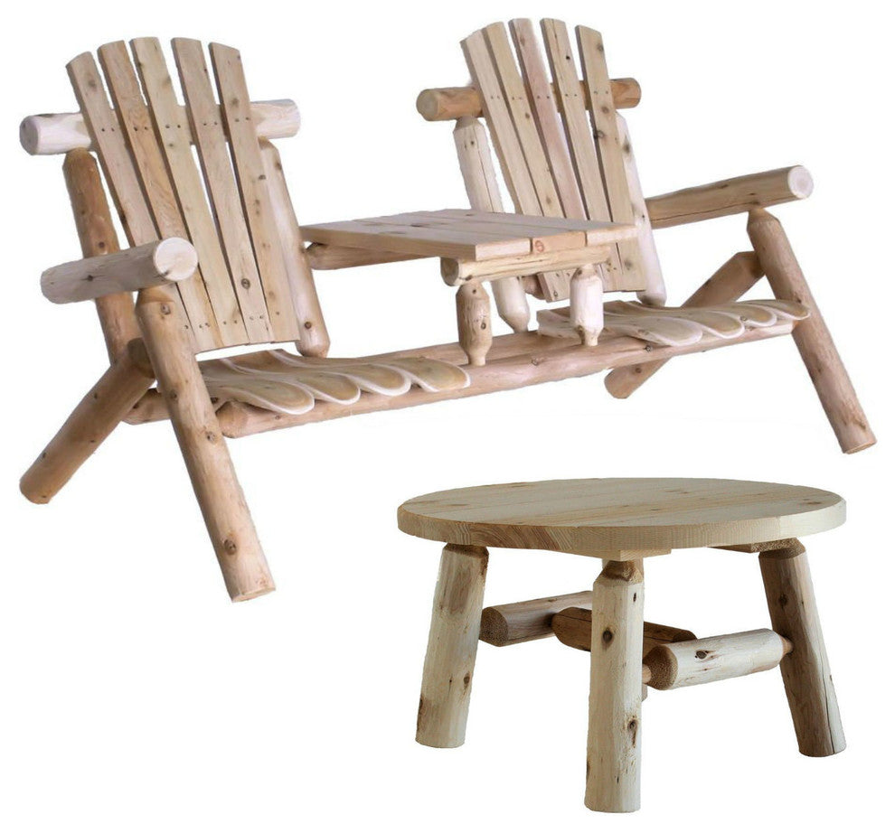 Tete-A-Tete Patio Chairs With Round Table