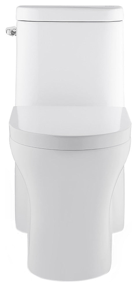 Monaco One Piece Elongated Left Side Flush Handle Toilet 1.28 gpf