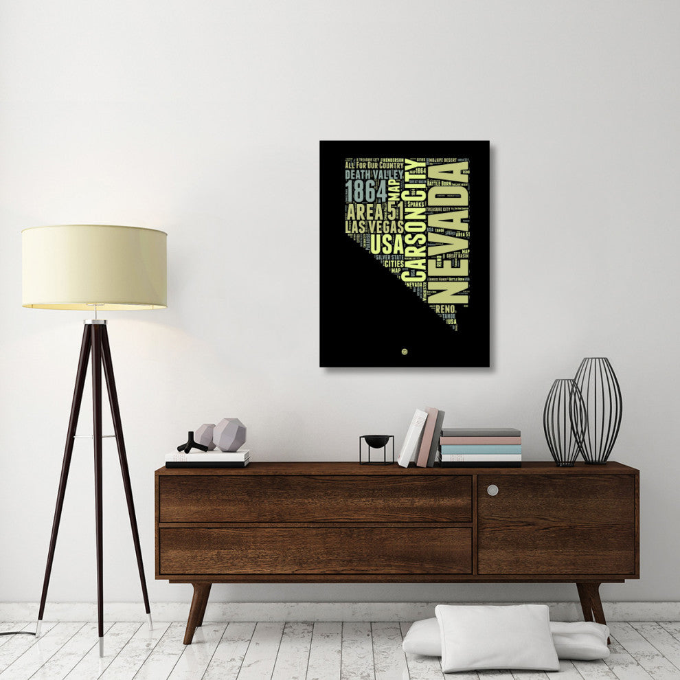 "Nevada Word Cloud 1" Fine Art Print
