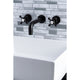 KS8125BX 2-Handle 8" Wall Mount Bathroom Faucet, Oil Rubbed Bronze