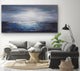 36x72" Blue coastal painting Large Modern contemporary beach art Wall Art Decor