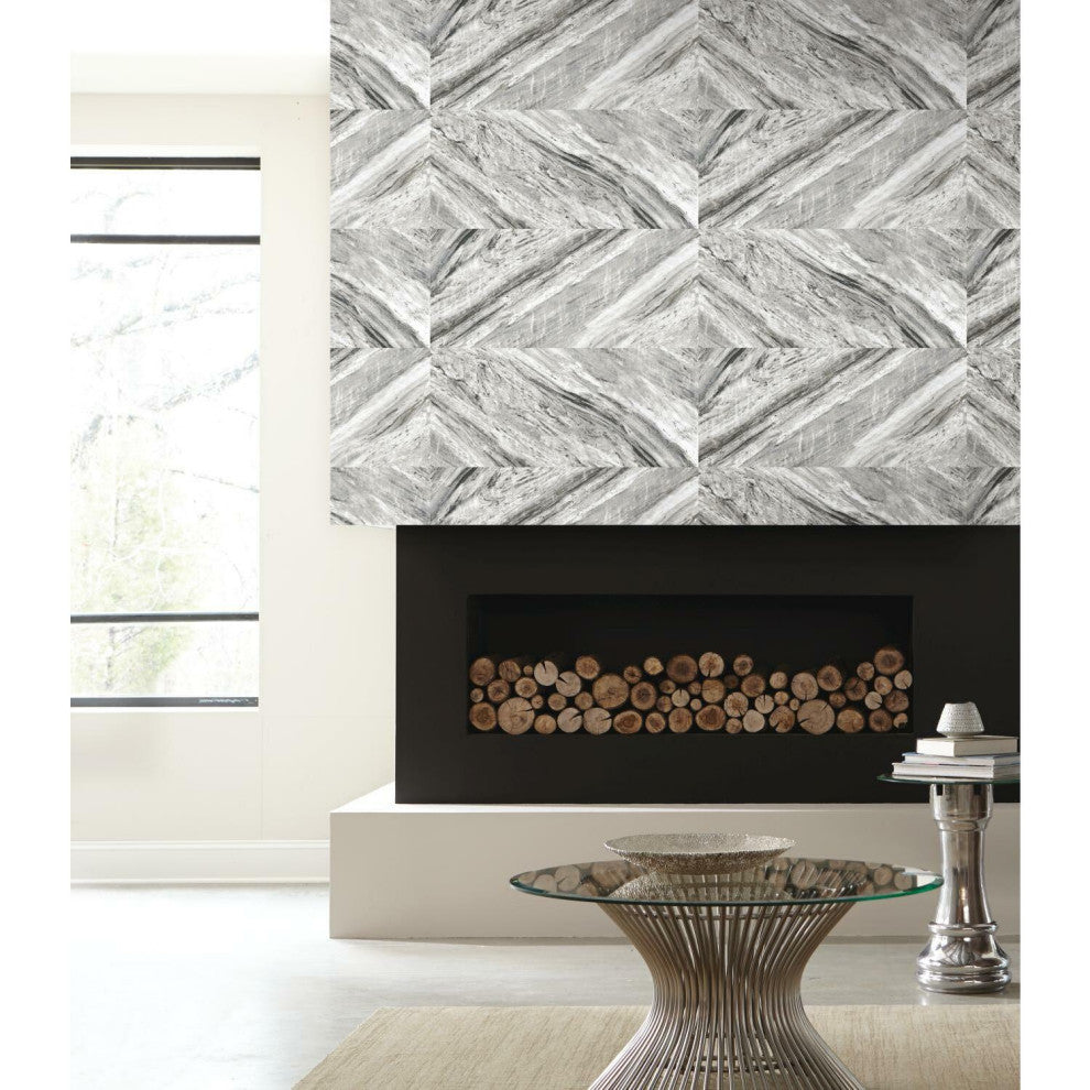 Carrara Horizontal Peel and Stick Wallpaper