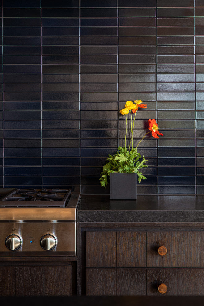 Veadek Geo Series Cube 5" Planter, Black, 5 Inch, 1 Pack