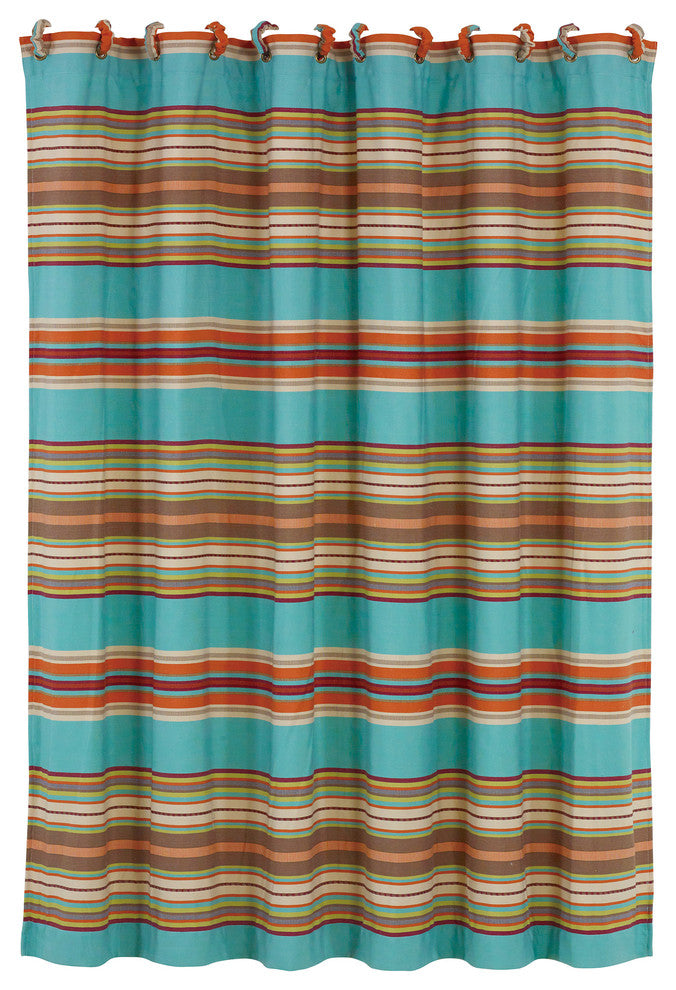 Serape Shower Curtain and Rings Set, 72"x72"