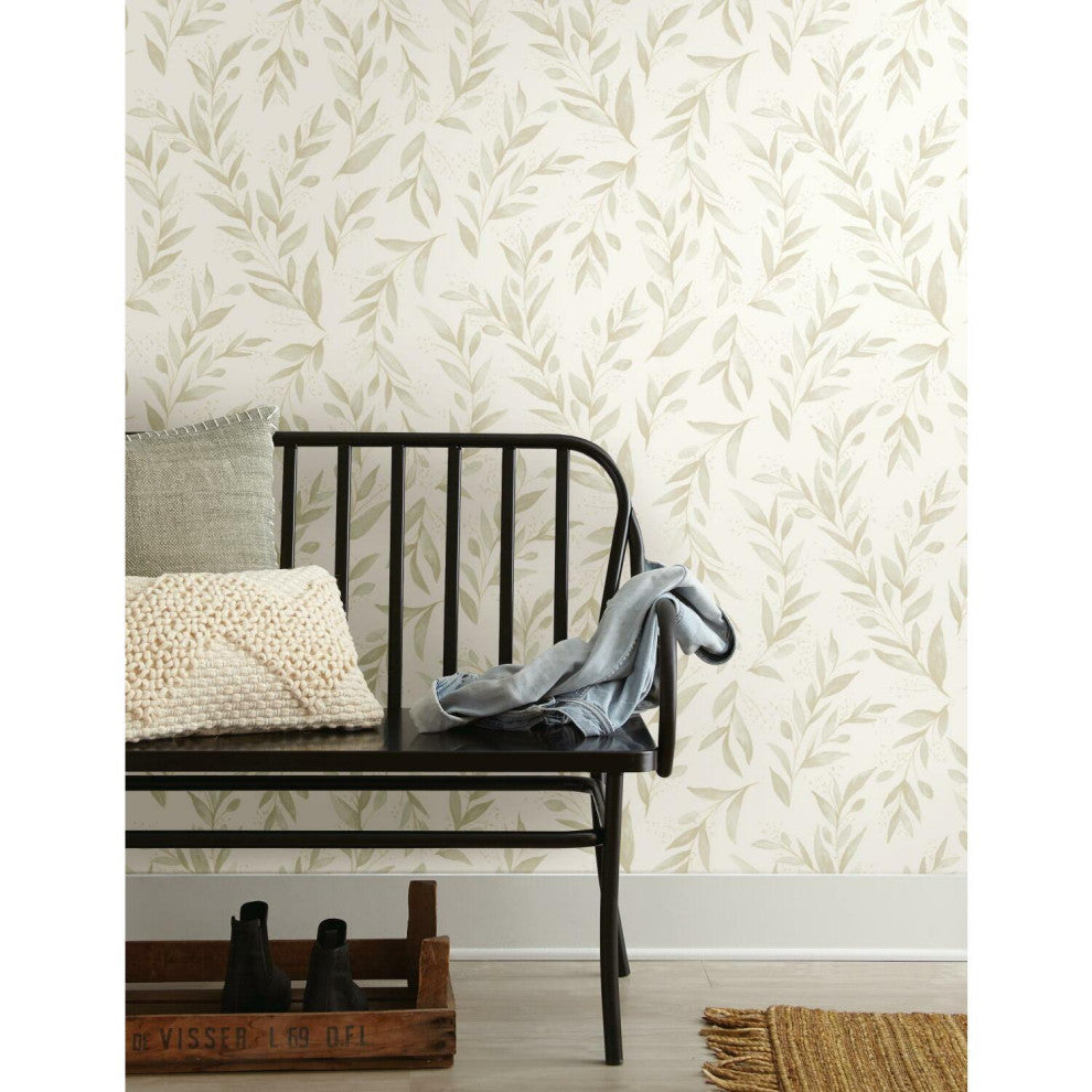 Magnolia Home Olive Branch Peel and Stick Wallpaper