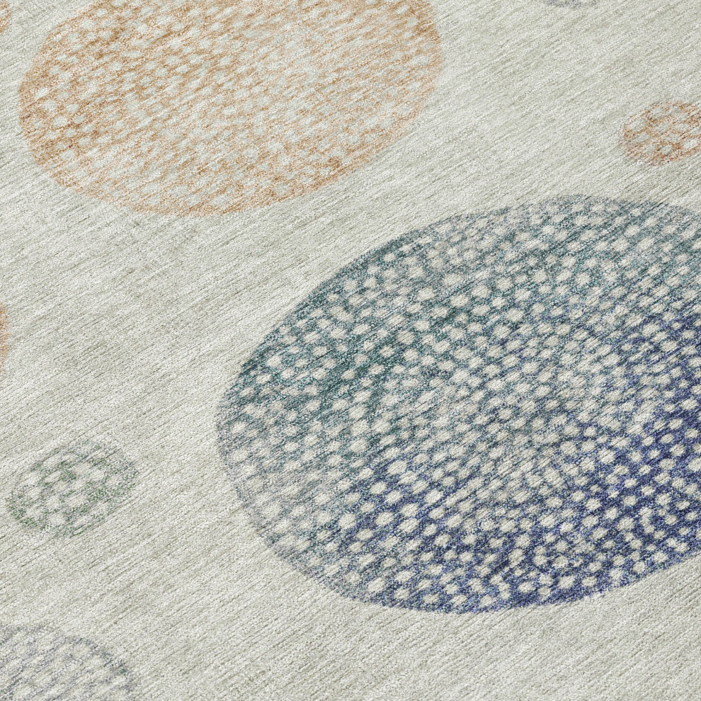 Machine Washable Indoor/Outdoor Chantille ACN1897 Beige 1'8" x 2'6" Rug