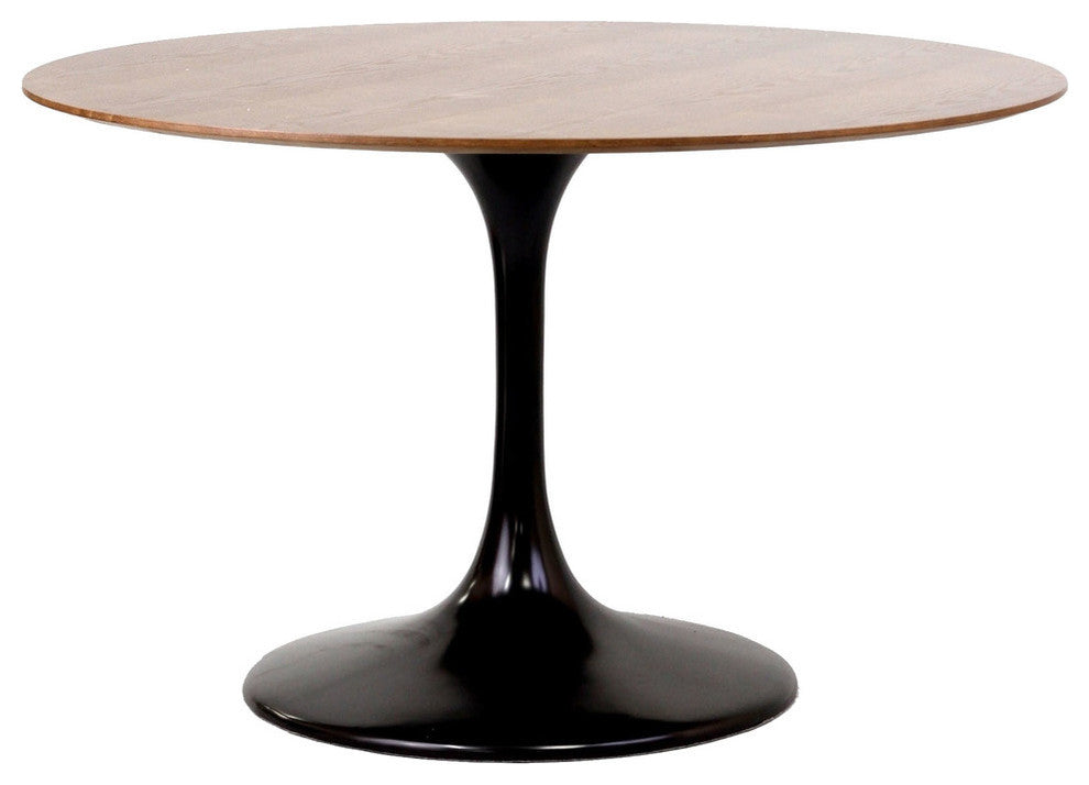 Modern Contemporary Kitchen 48" Wood Dining Table Black