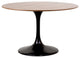 Modern Contemporary Kitchen 48" Wood Dining Table Black