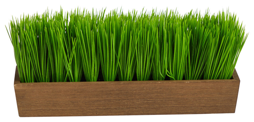 12" Grass Artificial Plant, Decorative Planter