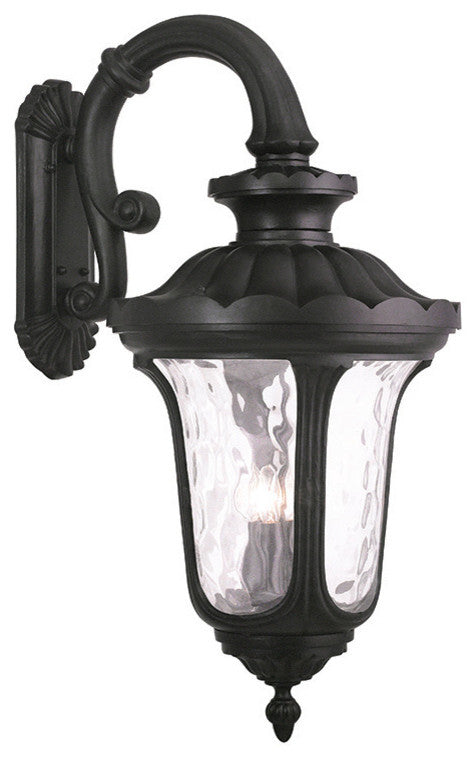 Oxford Outdoor Wall Lantern, Black