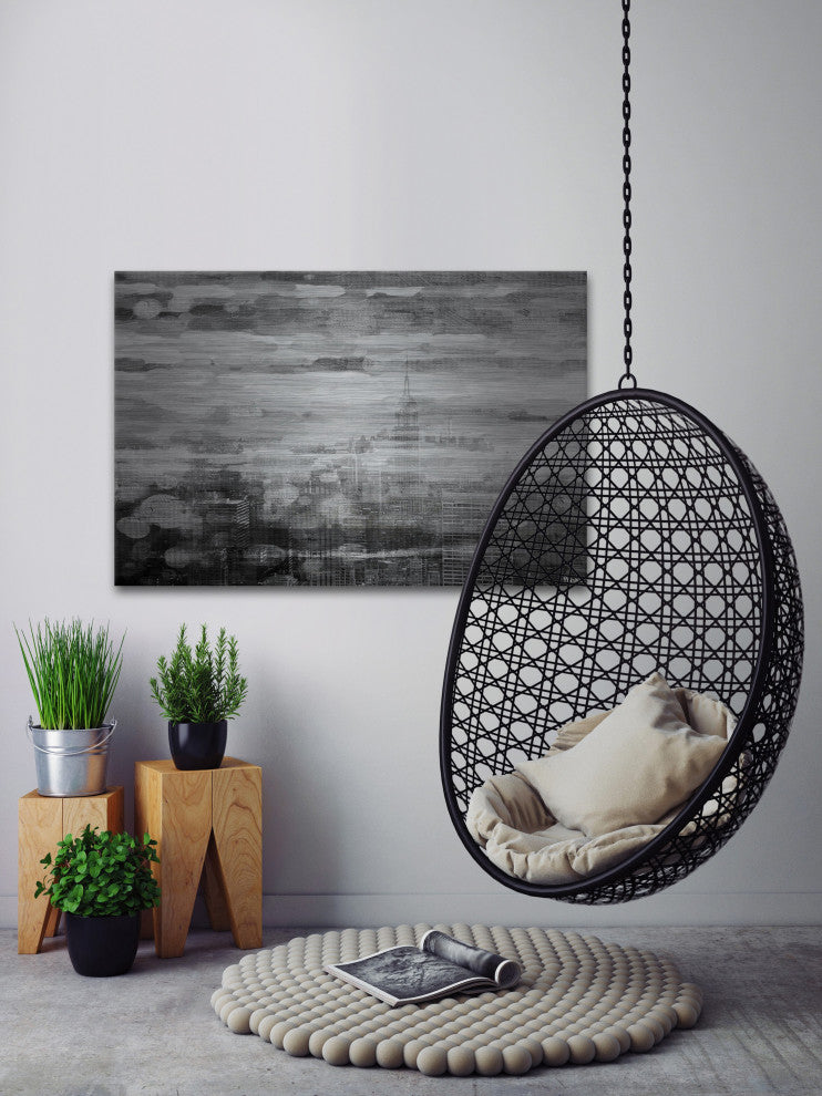 "City in a Dream" Print on Brushed Aluminum, 36"x24"