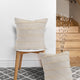 Overtufted Solid Throw Pillow, Birch