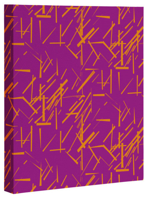 Deny Designs Karen Harris Konstructivist Magenta Art Canvas