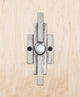 Skyline Bell Plate With Button, Satin