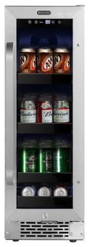 12" Built-In 60 Can Undercounter Stainless Steel Beverage Refrigerator