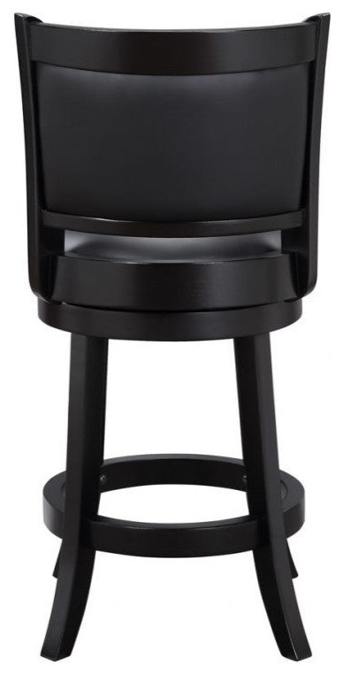 Augusta Swivel Counter Stool, Black