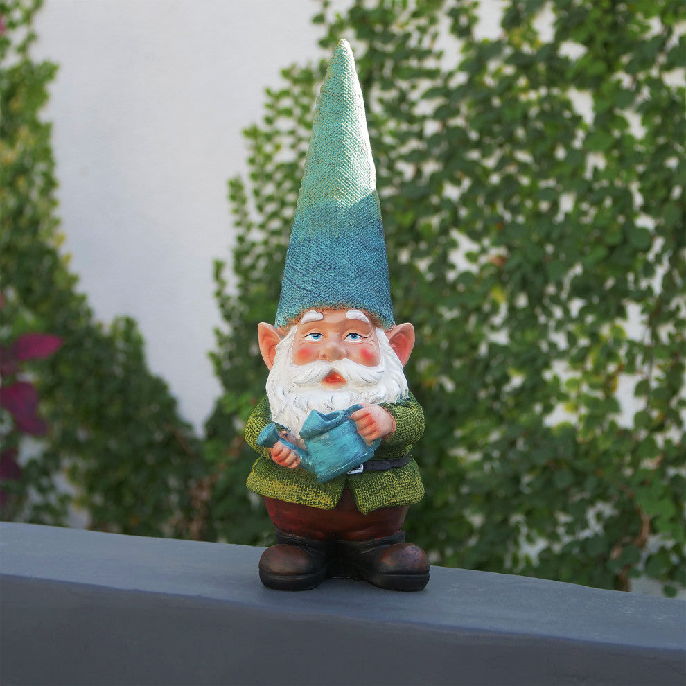 Gnome Holding a Watering Can Statue