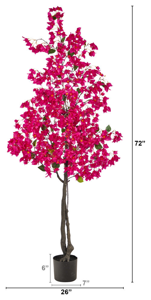 6' Bougainvillea Artificial Tree