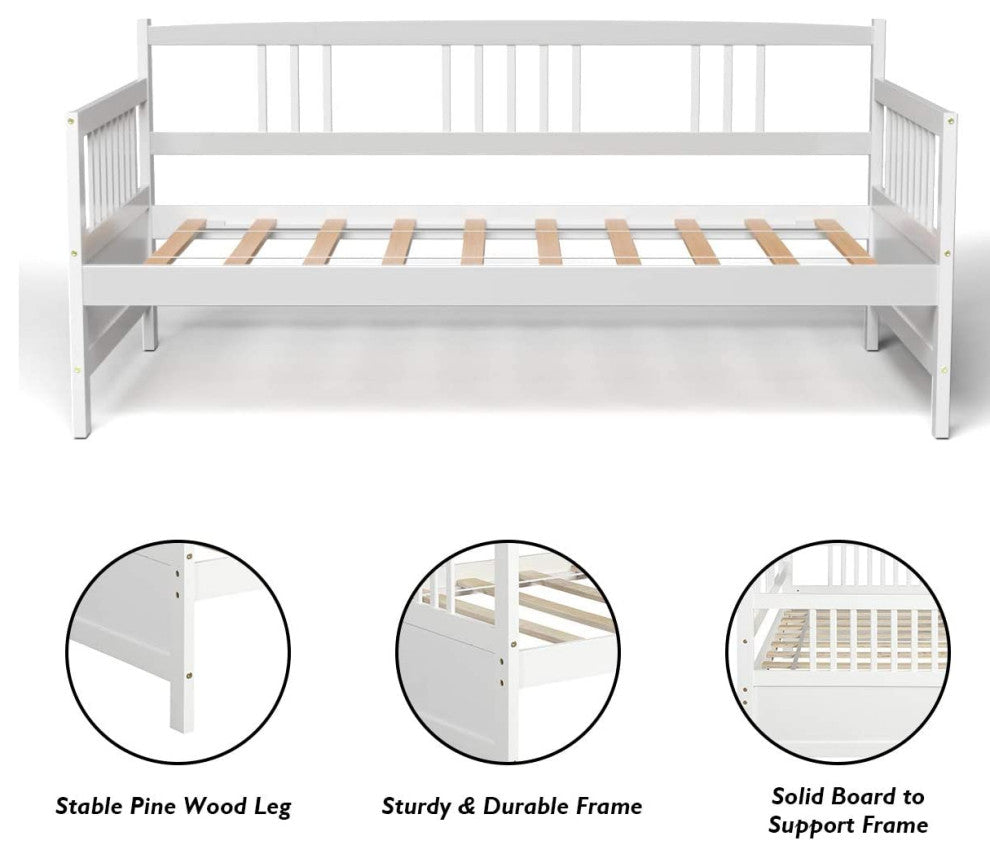 Wooden Daybed Frame Twin Size
