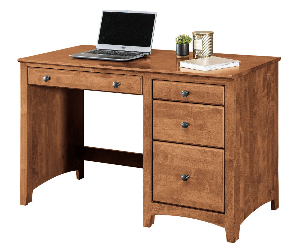 4 Drawer Desk, Tuscan Brown