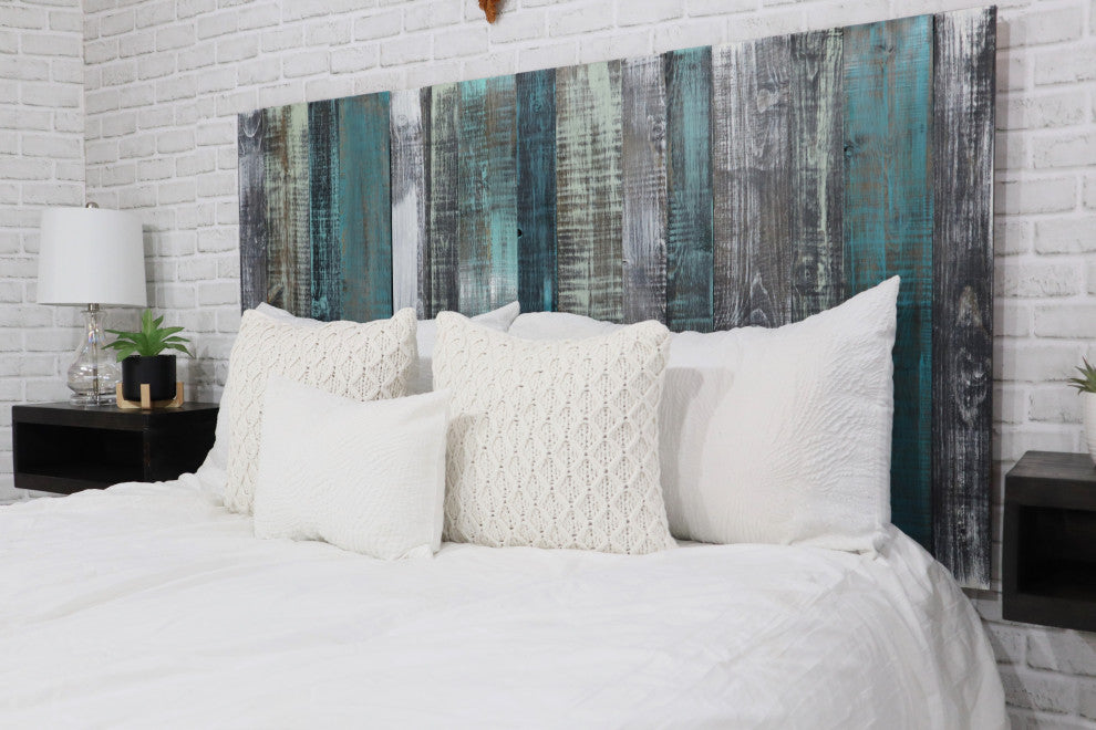 Handcrafted Headboard, Leaner Style, Industrial Mix, King
