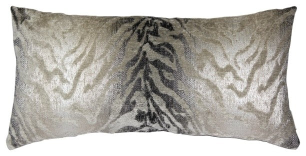 Ruffino Fog Chenille Throw Pillow, 12x24