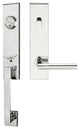 Stockholm Lever, Tubular Entry Handleset, RHR, Polished Stainless Steel