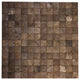 Legion Furniture 11.75"x11.75" Coconut Tile, Walnut