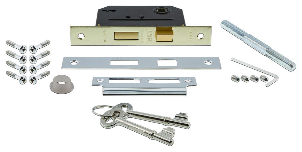 New York Plate Interior Mortise Waldorf Door Knob, Bright Chrome