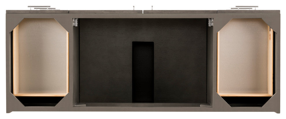 Metropolitan 60" Vanity, Silver Oak, Santa Cecilia Top