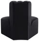 Arc Upholstered Modular Component, Black, 1-Piece: Reverse Corner, Velvet