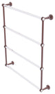 Pacific Beach 4 Tier 30" Ladder Towel Bar with Dotted Accents, Antique Copper