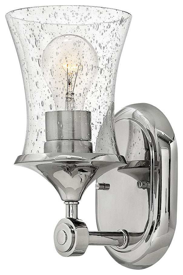 Hinkley Thistledown Medium Single Light Vanity, Polished Nickel