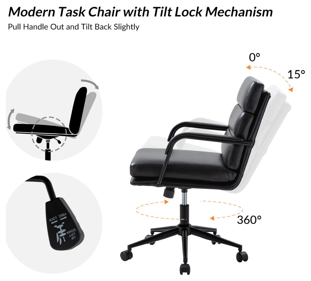 Office Task Chair, Black