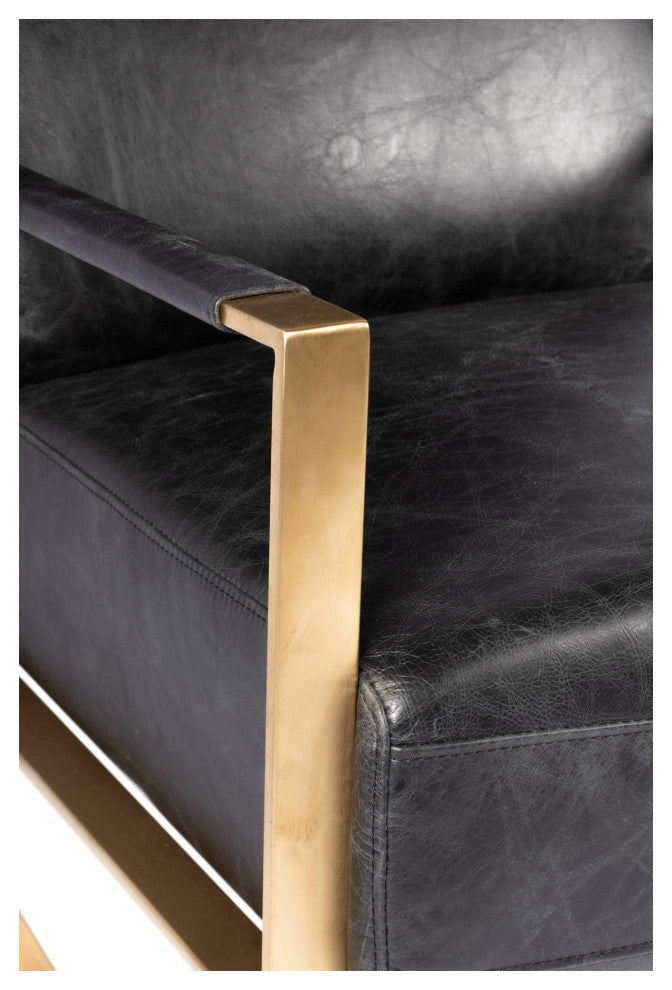 Paradiso Chair Onyx Black Leather