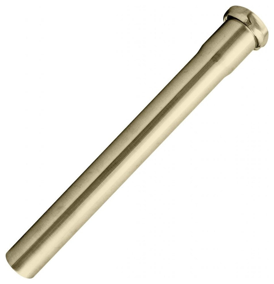 1.25" Od X 12" Slip Joint Extension Tube In Polished Brass