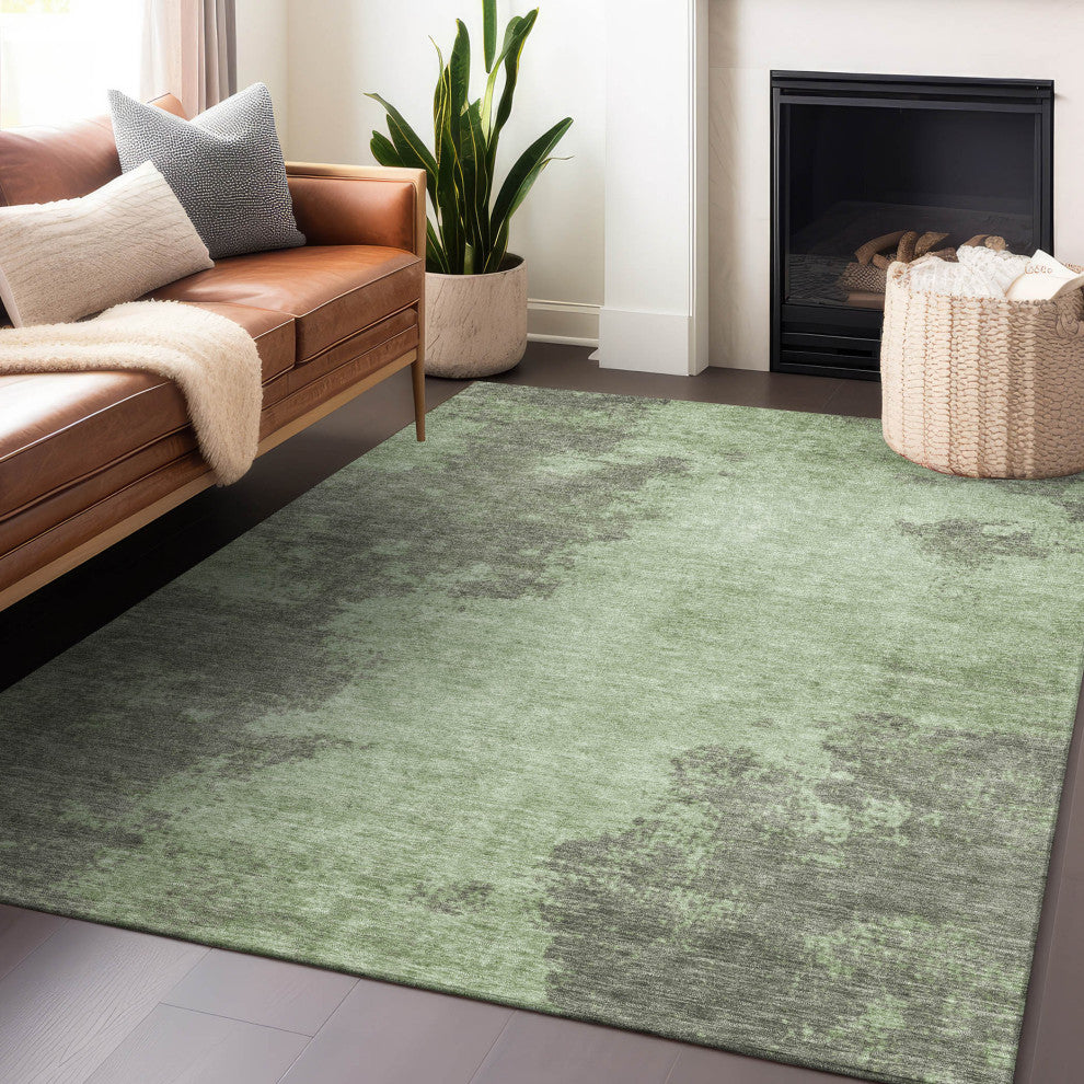 Machine Washable Indoor/Outdoor Chantille ACN1913 Aloe 10' x 14' Rug