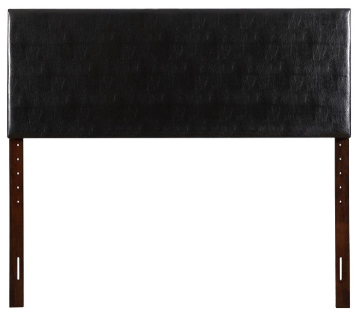 Novo Faux Leather Headboard, Black, King