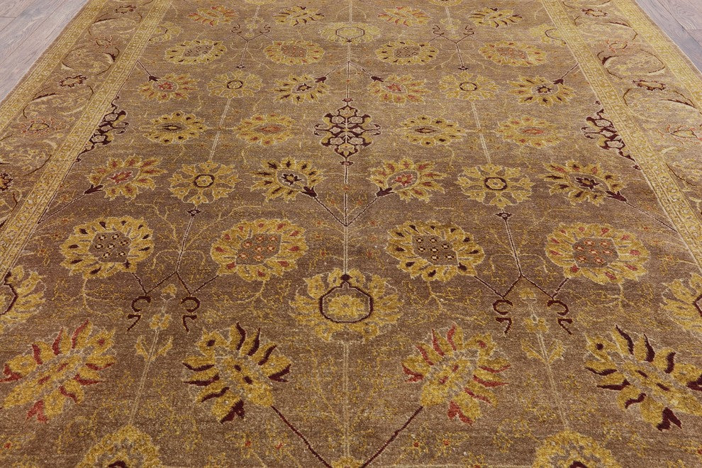8'x10' Chobi Peshawar Hand Knotted Oriental Rug, W1994
