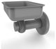 Mercury Wall Mounted Soap Dish with Twisted Accents, Matte Gray