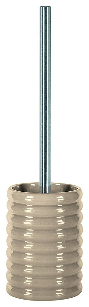 Modern Porcelain Bathroom Accessories, Lipsy, Beige, Toilet Brush Holder
