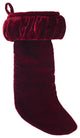 Vickerman Qtx17770 8"X19" Plush Wine Velvet Christmas Stocking