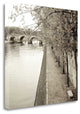 "Sepia - Promenade Seine - 2" By Alan Blaustein, Giclee on Gallery Wrap Canvas