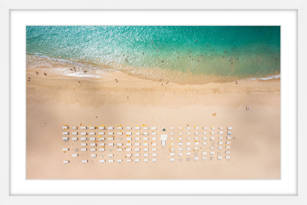 "Beach Goers" Framed Painting Print