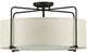 Kempsey Collection 3-Light Semi-Flush Convertible, Antique Bronze