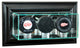 Wall Mounted Triple Puck Display Case, Black