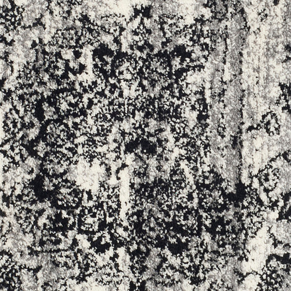 Safavieh Adirondack Adr101A Rug, Silver/Black, 3'0" X 5'0"