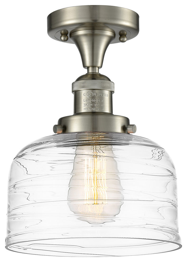 Innovations 517-1CH-SN-G713 1-Light Semi-Flush Mount, Brushed Satin Nickel